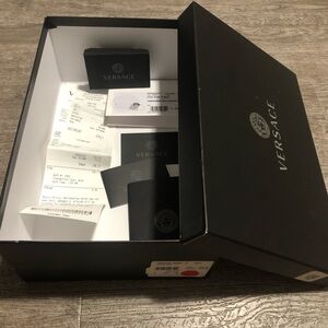 Versace empty box with receipt